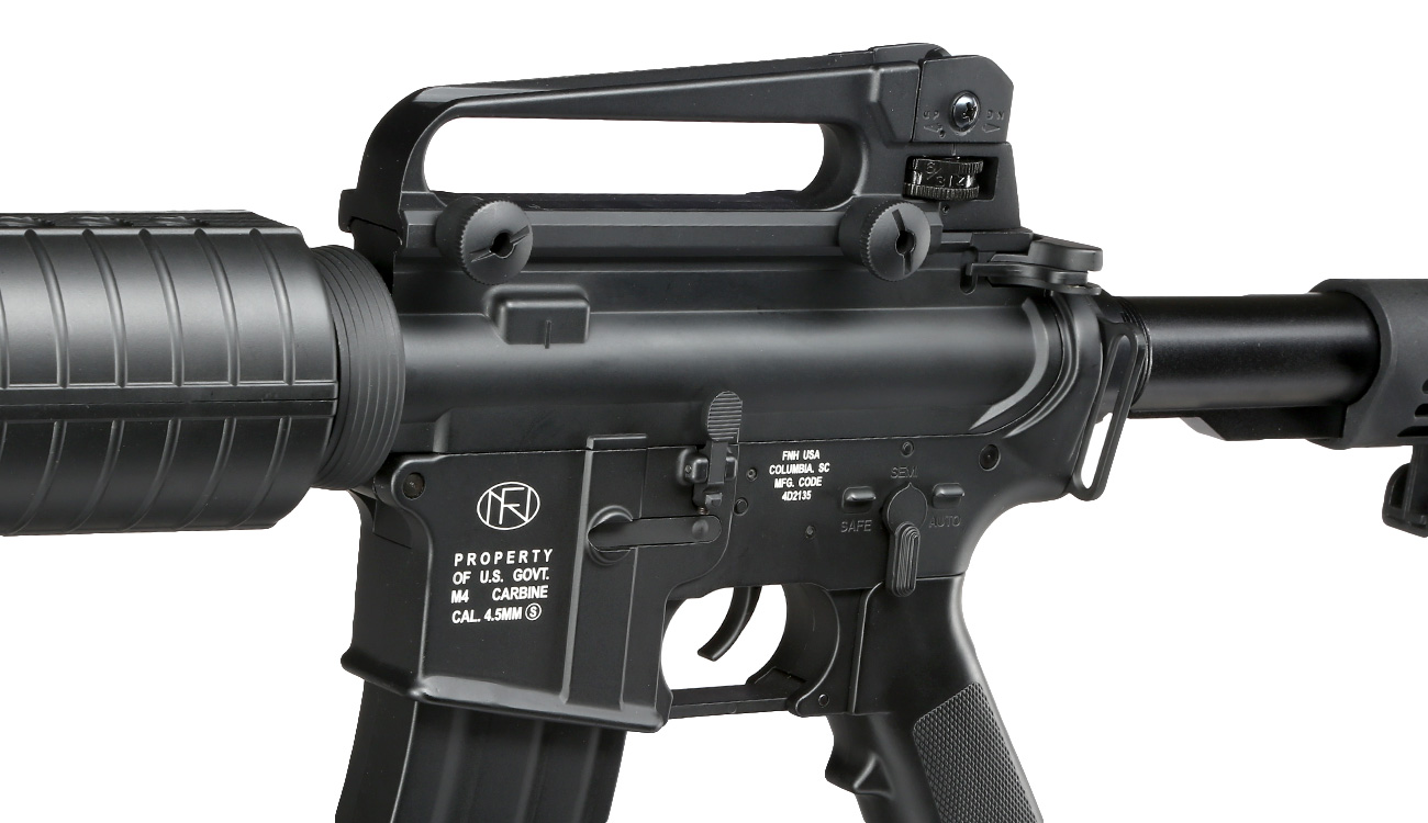FN Herstal M4-05 CO2-Luftgewehr Kal. 4,5mm Stahl-BB Non BlowBack schwarz Bild 6