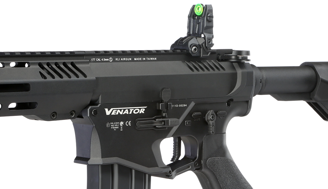 KLI Venator MK2 4,5mm BB Vollmetall S-AEG elektrisches Luftgewehr schwarz Bild 4