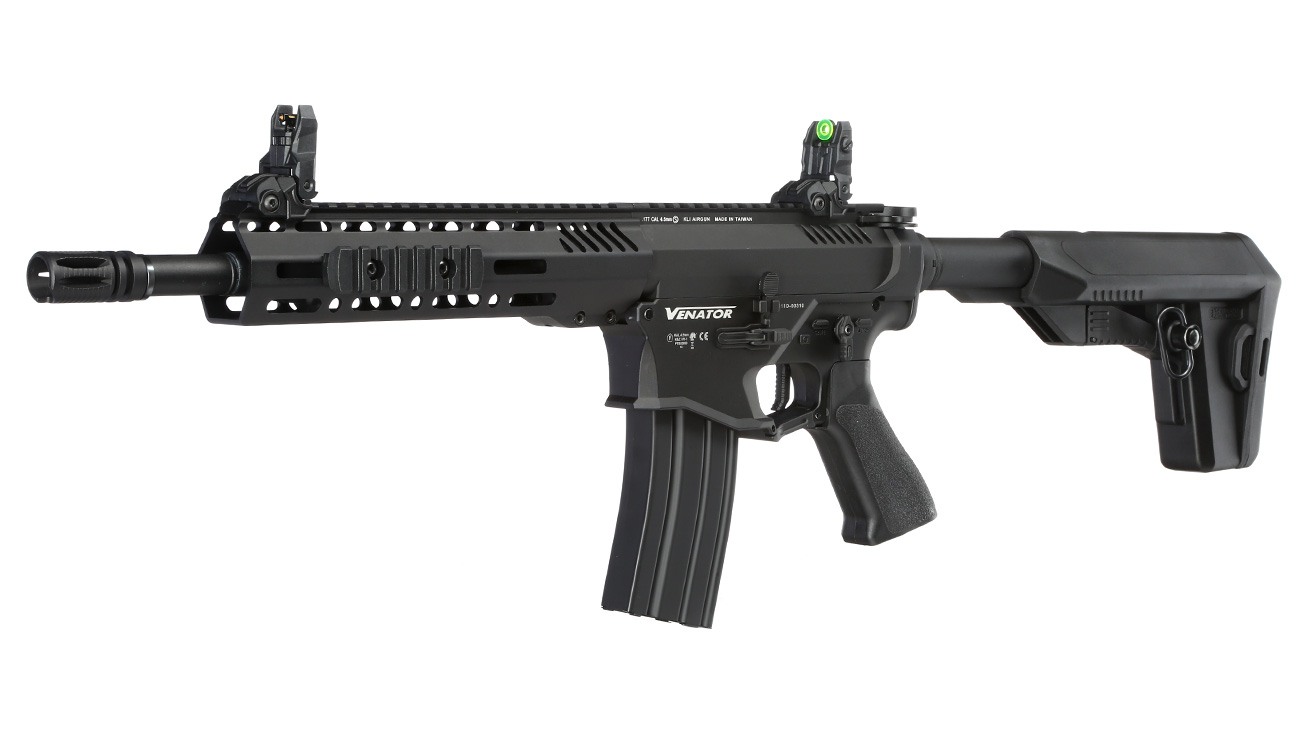 KLI Venator MK1 4,5mm BB Vollmetall S-AEG elektrisches Luftgewehr schwarz Bild 1