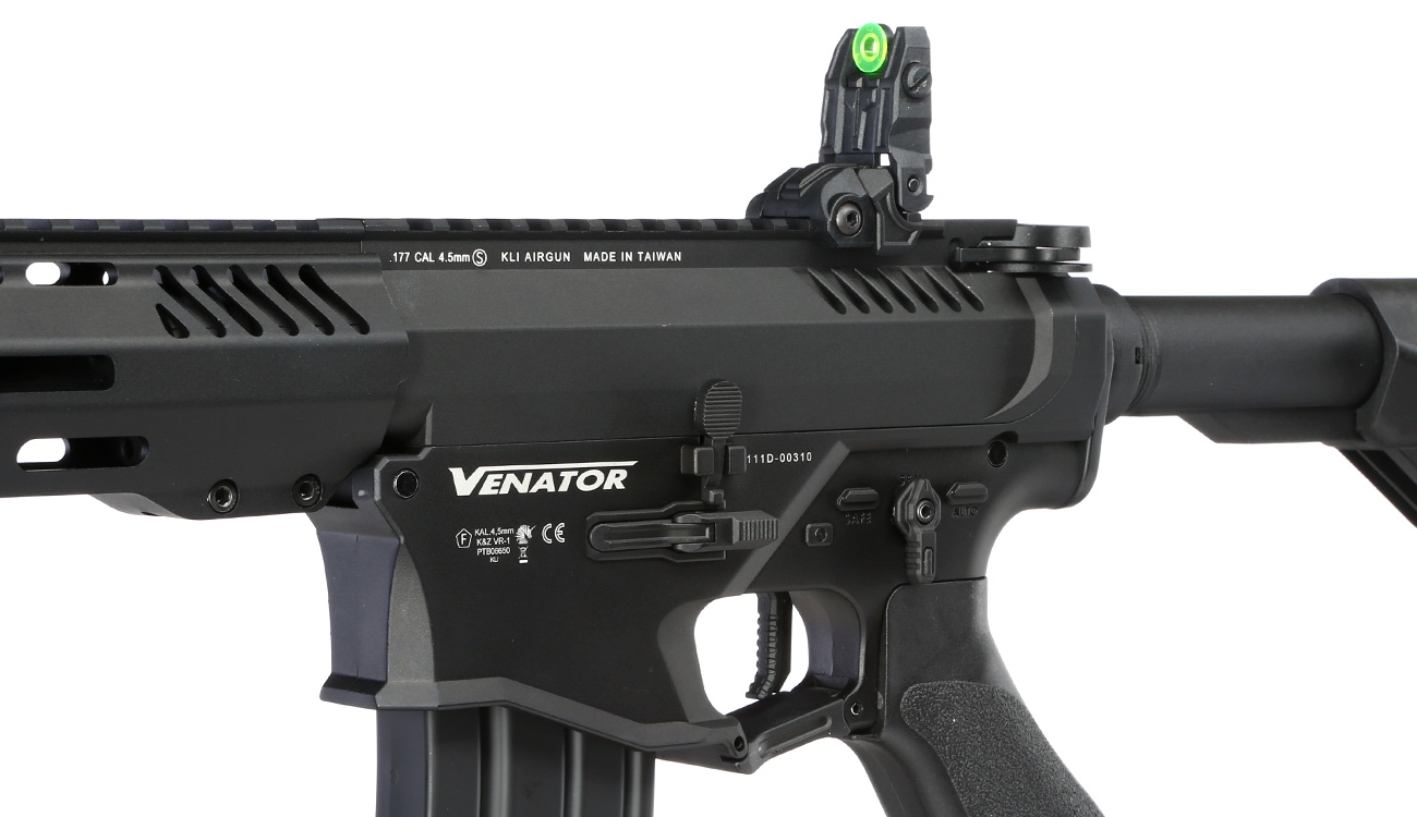 KLI Venator MK1 4,5mm BB Vollmetall S-AEG elektrisches Luftgewehr schwarz Bild 4