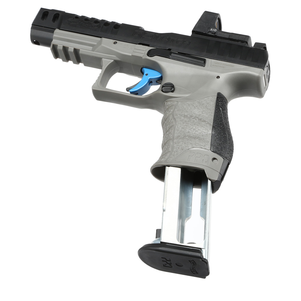 Walther PPQ M2 Q5 Match Combo CO2-Luftpistole Kal. 4,5mm Diabolo Blowback Metallschlitten schwarz/grau inkl. RedDot Bild 1