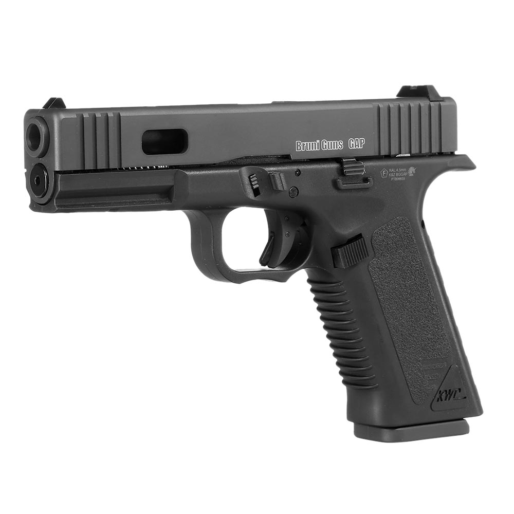 Bruni Guns GAP CO2 Luftpistole Kal. 4,5mm BB Blowback mit Metallschlitten schwarz Bild 1