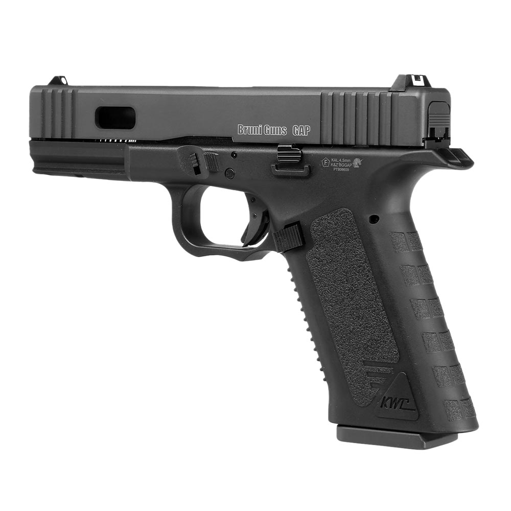 Bruni Guns GAP CO2 Luftpistole Kal. 4,5mm BB Blowback mit Metallschlitten schwarz Bild 2