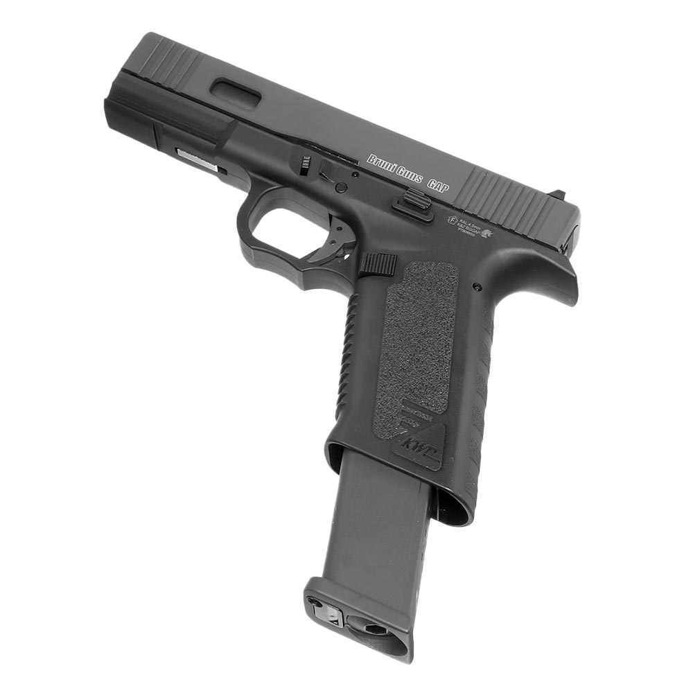 Bruni Guns GAP CO2 Luftpistole Kal. 4,5mm BB Blowback mit Metallschlitten schwarz Bild 5
