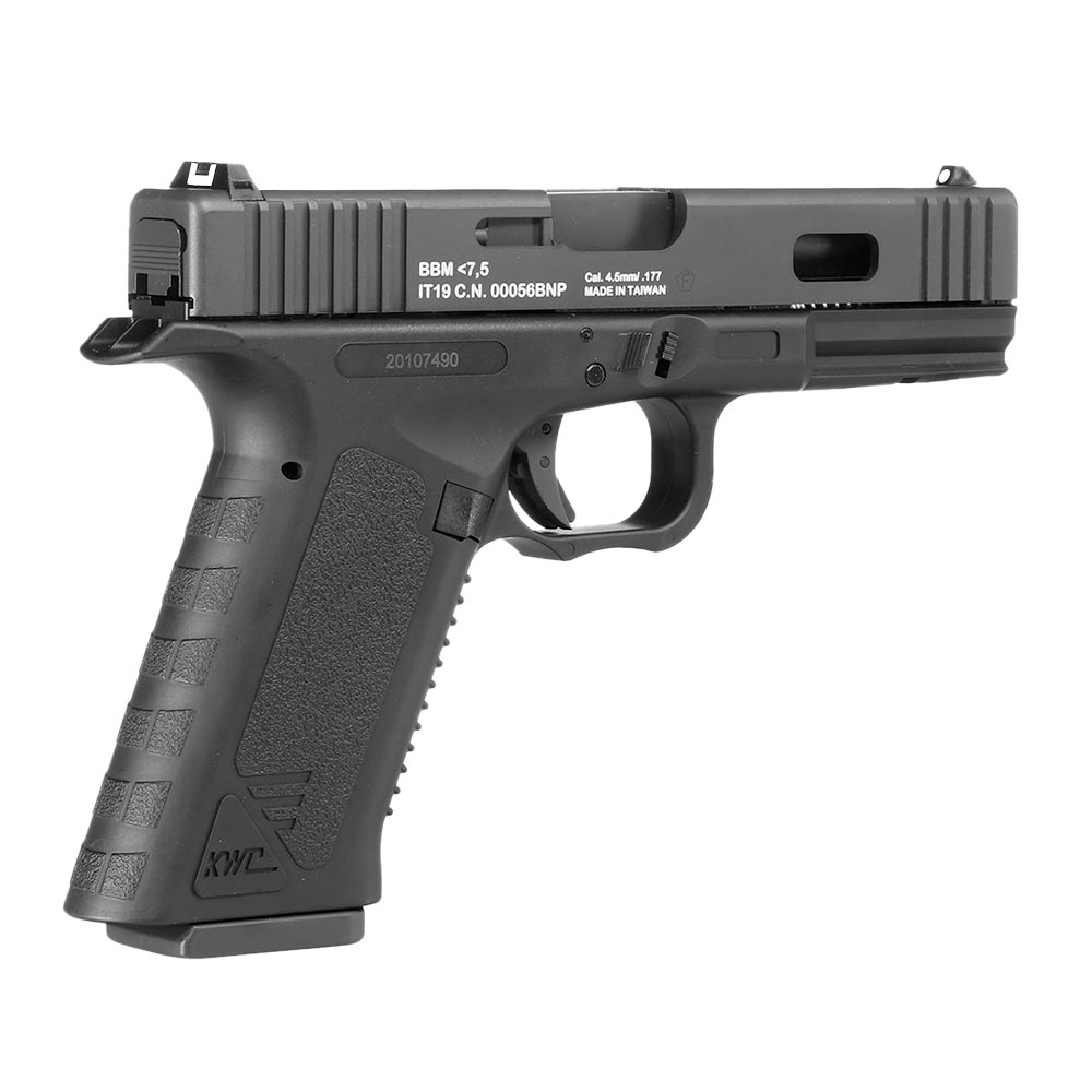 Bruni Guns GAP CO2 Luftpistole Kal. 4,5mm BB Blowback mit Metallschlitten schwarz Bild 8