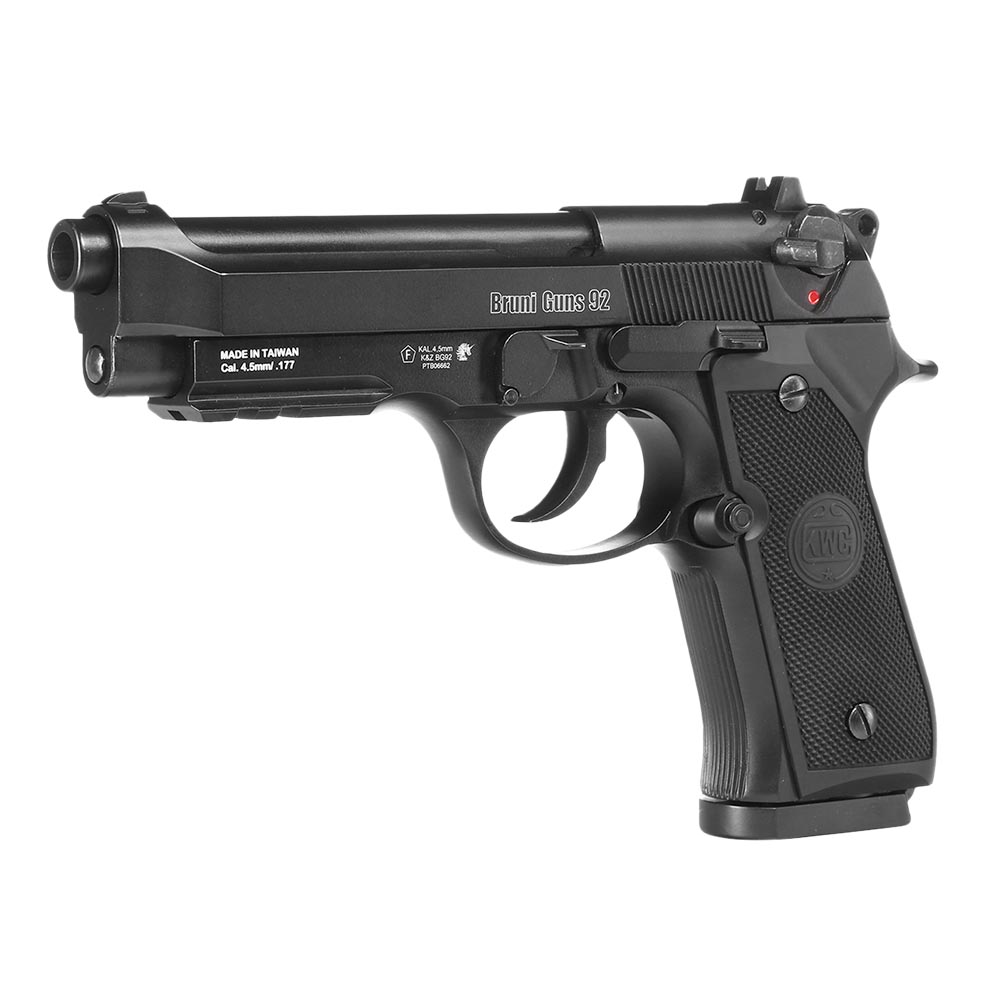 Bruni Guns 92 CO2-Luftpistole Kal. 4,5mm Stahl-BB Blowback Vollmetall schwarz Bild 1