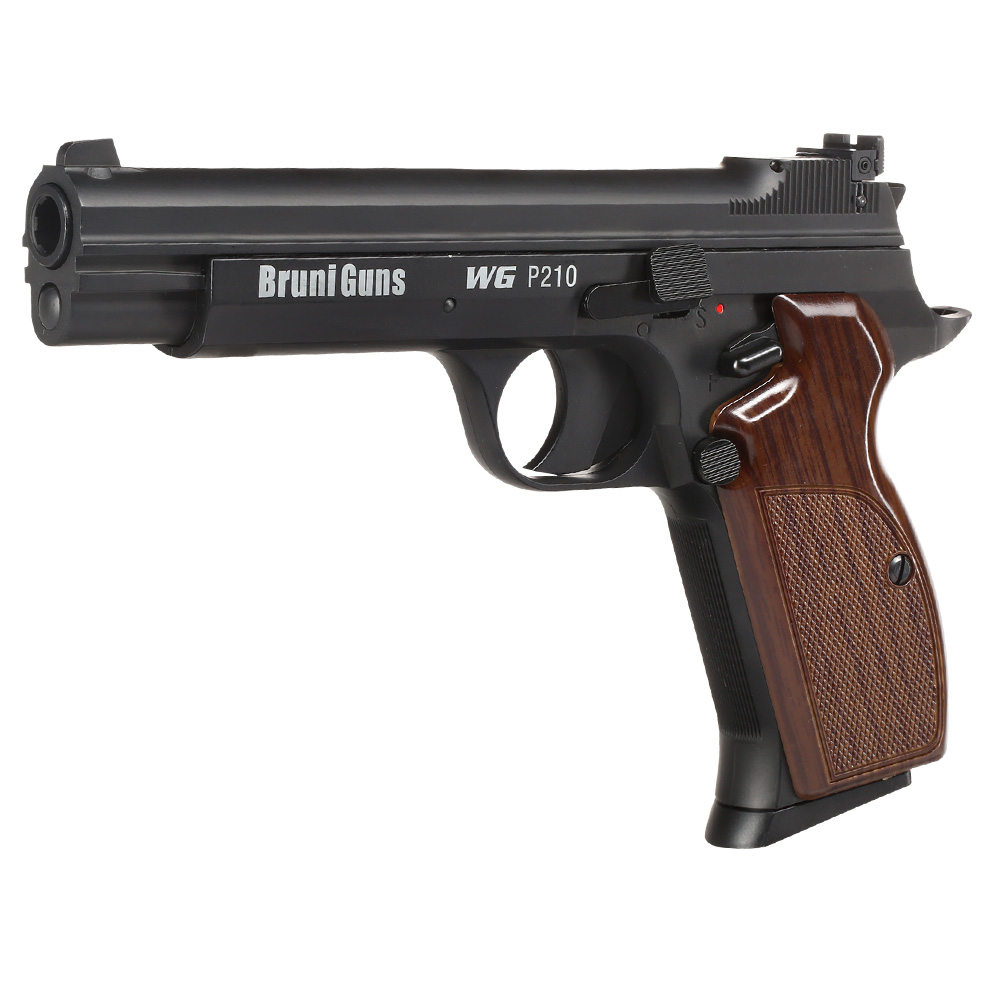 Bruni Guns P210 CO2 Luftpistole Kal. 4,5mm BB Blowback Vollmetall schwarz Bild 1
