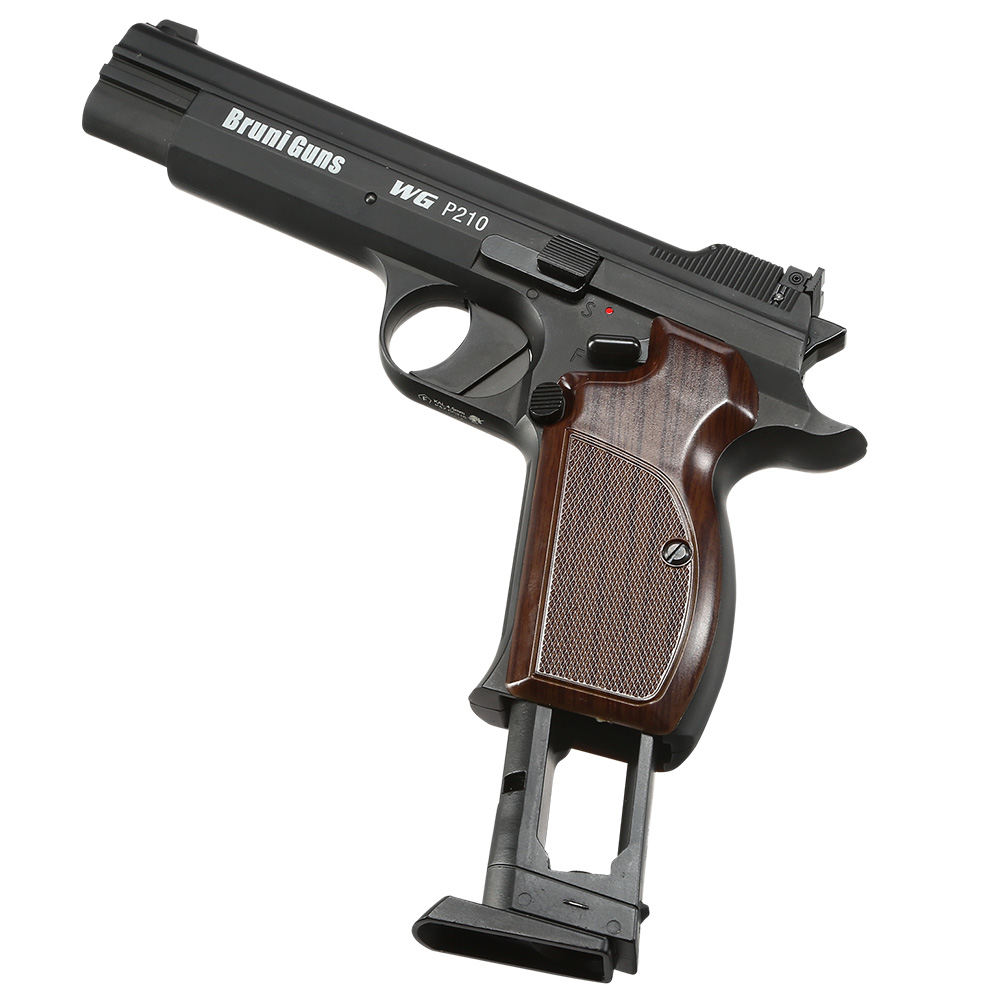Bruni Guns P210 CO2 Luftpistole Kal. 4,5mm BB Blowback Vollmetall schwarz Bild 5