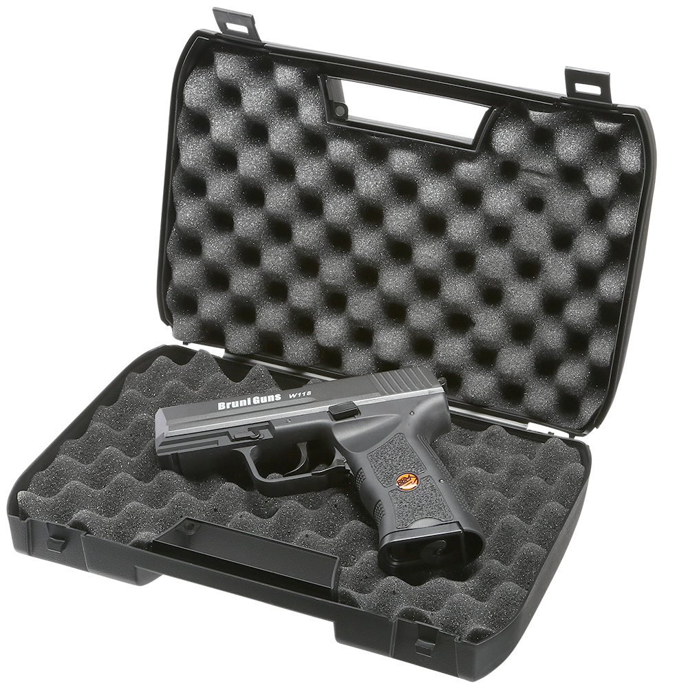 Bruni Guns W118 CO2 Luftpistole Kal. 4,5mm BB Blowback mit Metallschlitten titangrau Bild 9