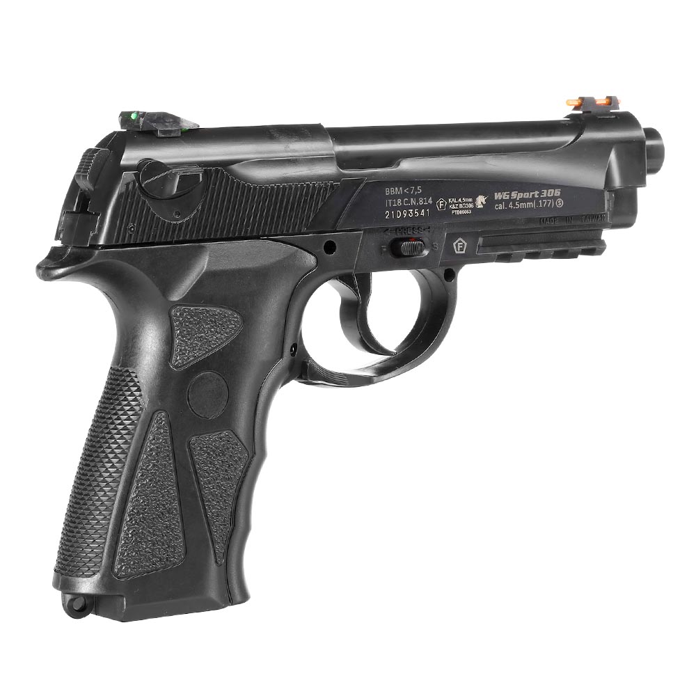 Bruni Guns 306 Sport CO2 Luftpistole Kal. 4,5mm BB Non Blowback schwarz Bild 7