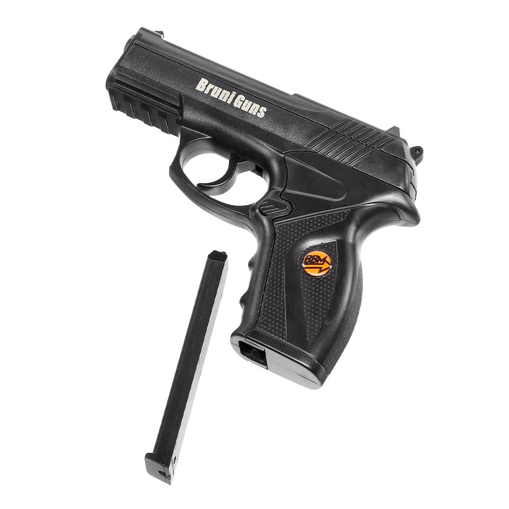 Bruni Guns C11 CO2 Luftpistole Kal. 4,5mm BB Non Blowback schwarz Bild 4