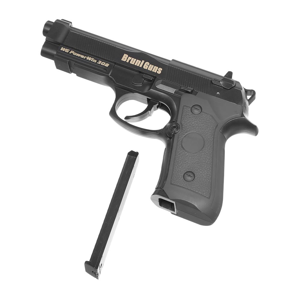 Bruni Guns Powerwin 302 CO2 Luftpistole Kal. 4,5mm BB Non Blowback schwarz Bild 4