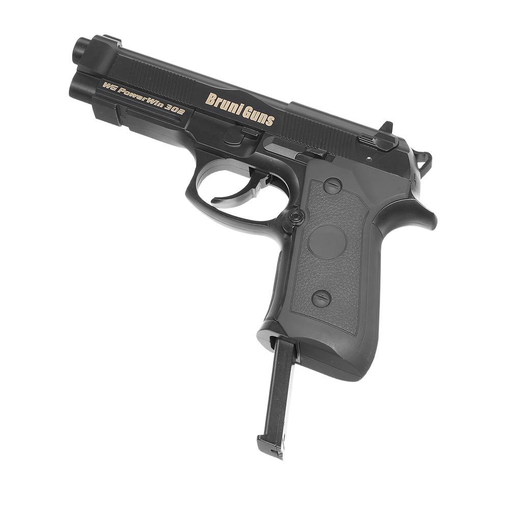 Bruni Guns Powerwin 302 CO2 Luftpistole Kal. 4,5mm BB Non Blowback schwarz Bild 5