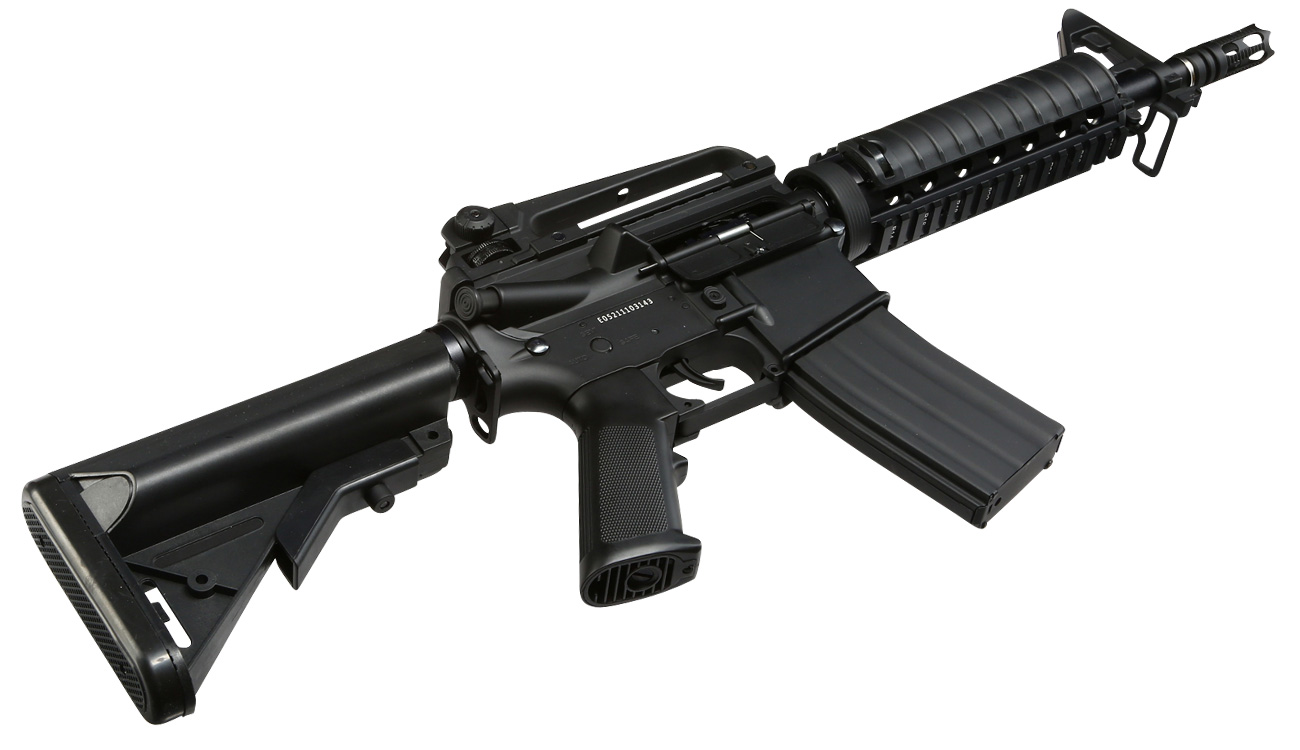 Cybergun FN Herstal M4 RIS CO2-Luftgewehr Kal. 4,5mm Stahl-BB Non BlowBack schwarz Bild 11