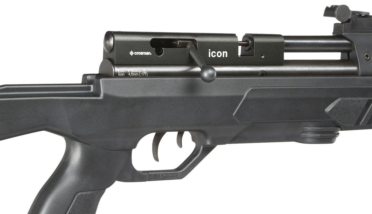 Crosman Icon PCP Pressluftgewehr Kal. 4,5mm Diabolo mit 12-Schuss Magazin schwarz Bild 2