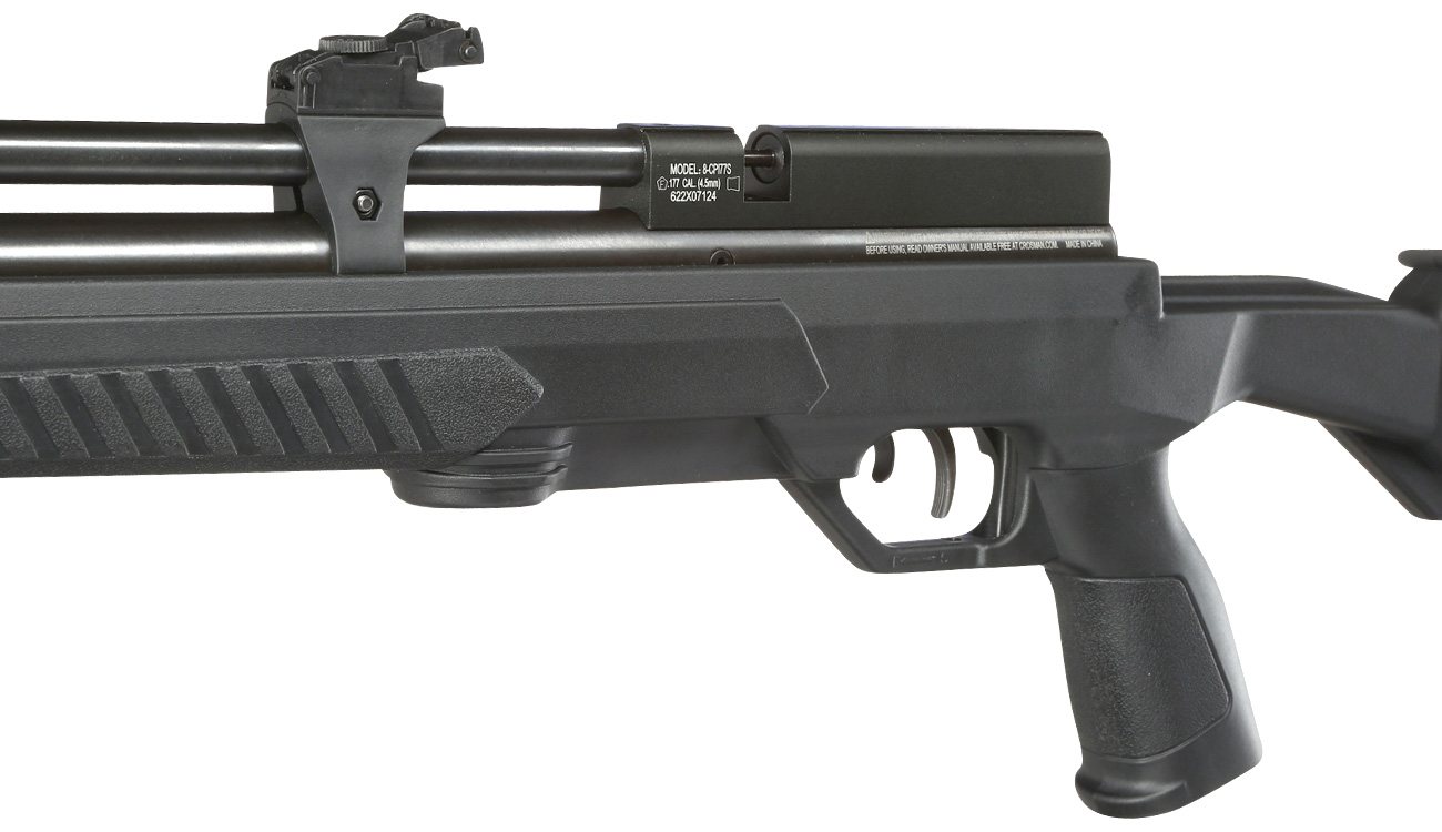 Crosman Icon PCP Pressluftgewehr Kal. 4,5mm Diabolo mit 12-Schuss Magazin schwarz Bild 7