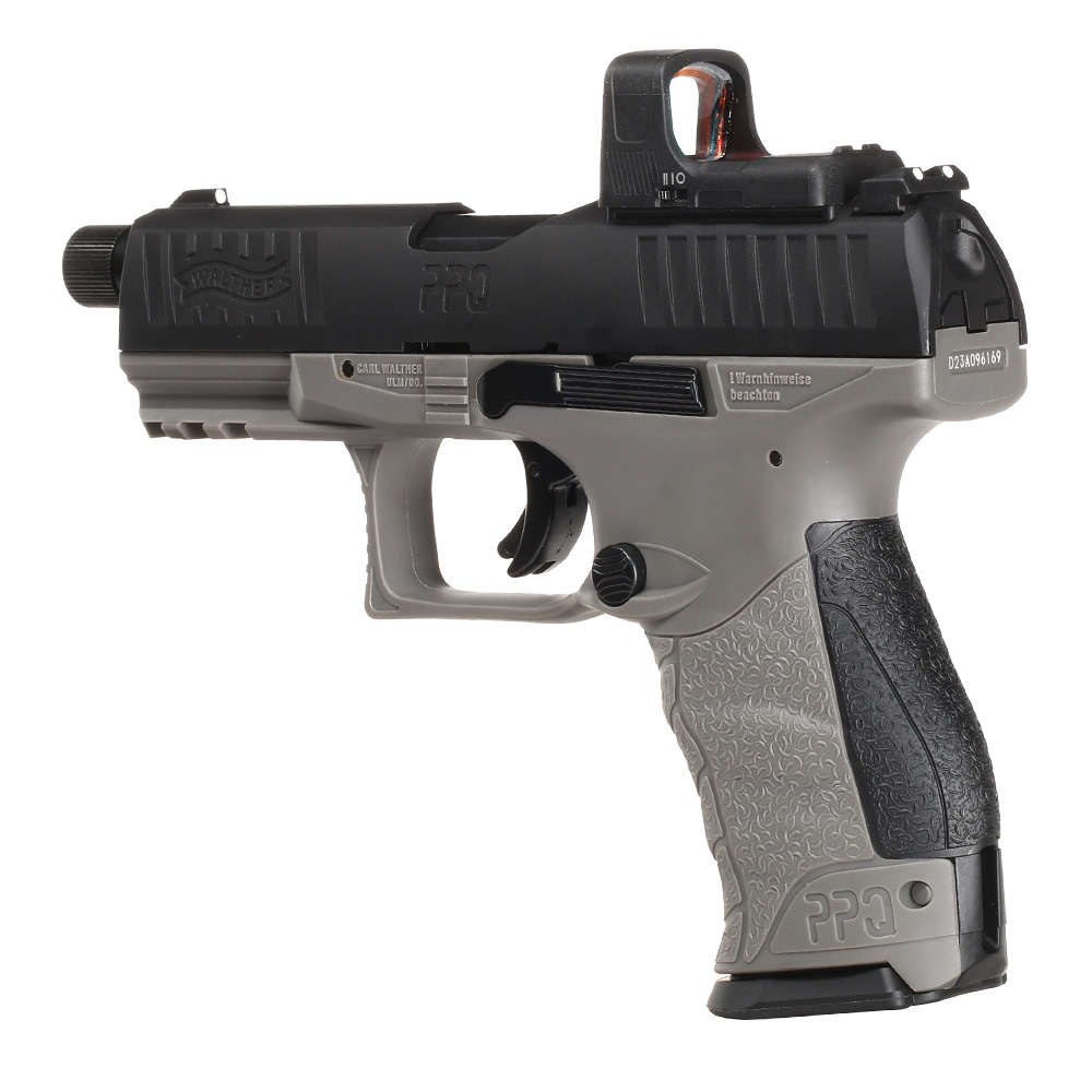 Walther PPQ M2 Q4 TAC Combo CO2 Luftpistole Kal. 4,5mm Diabolo Blowback Metallschlitten schwarz/grau inkl. RedDot Bild 1