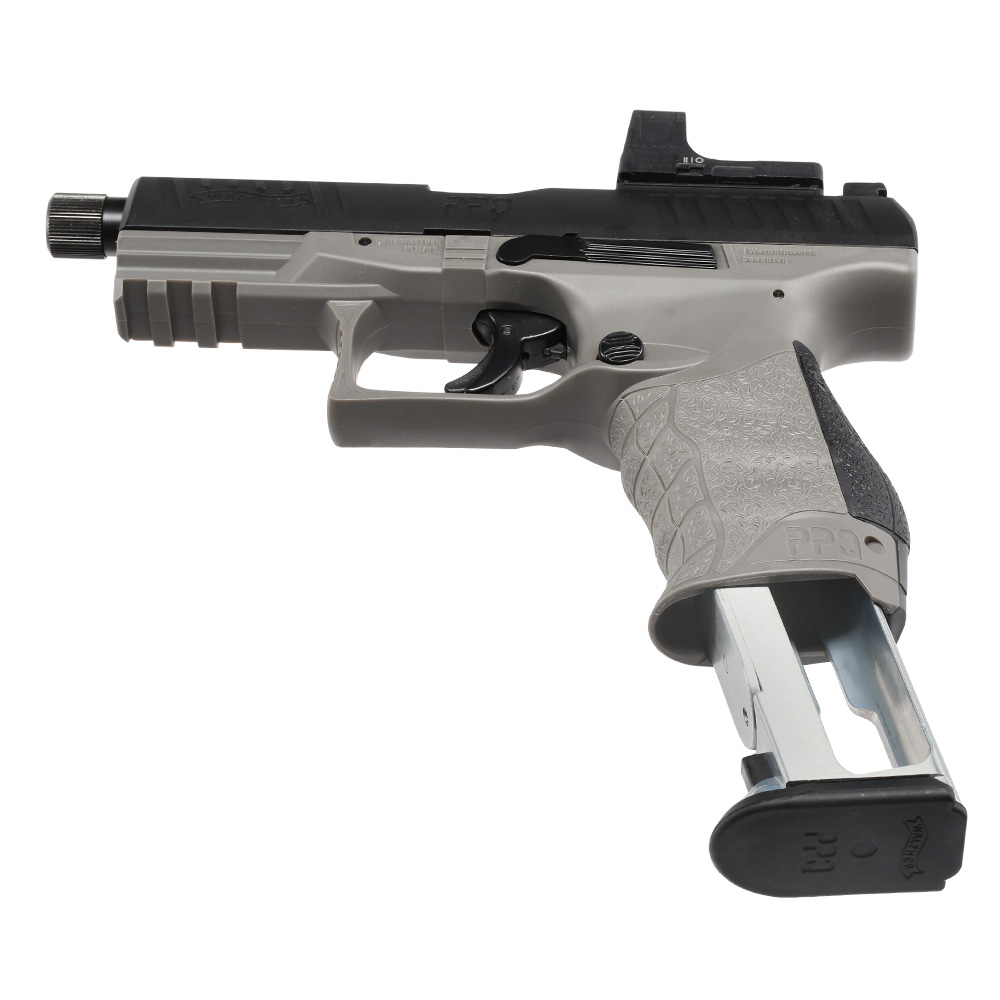 Walther PPQ M2 Q4 TAC Combo CO2 Luftpistole Kal. 4,5mm Diabolo Blowback Metallschlitten schwarz/grau inkl. RedDot Bild 4