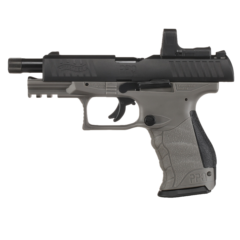 Walther PPQ M2 Q4 TAC Combo CO2-Luftpistole Kal. 4,5mm Diabolo Blowback Metallschlitten schwarz/grau inkl. RedDot Bild 5