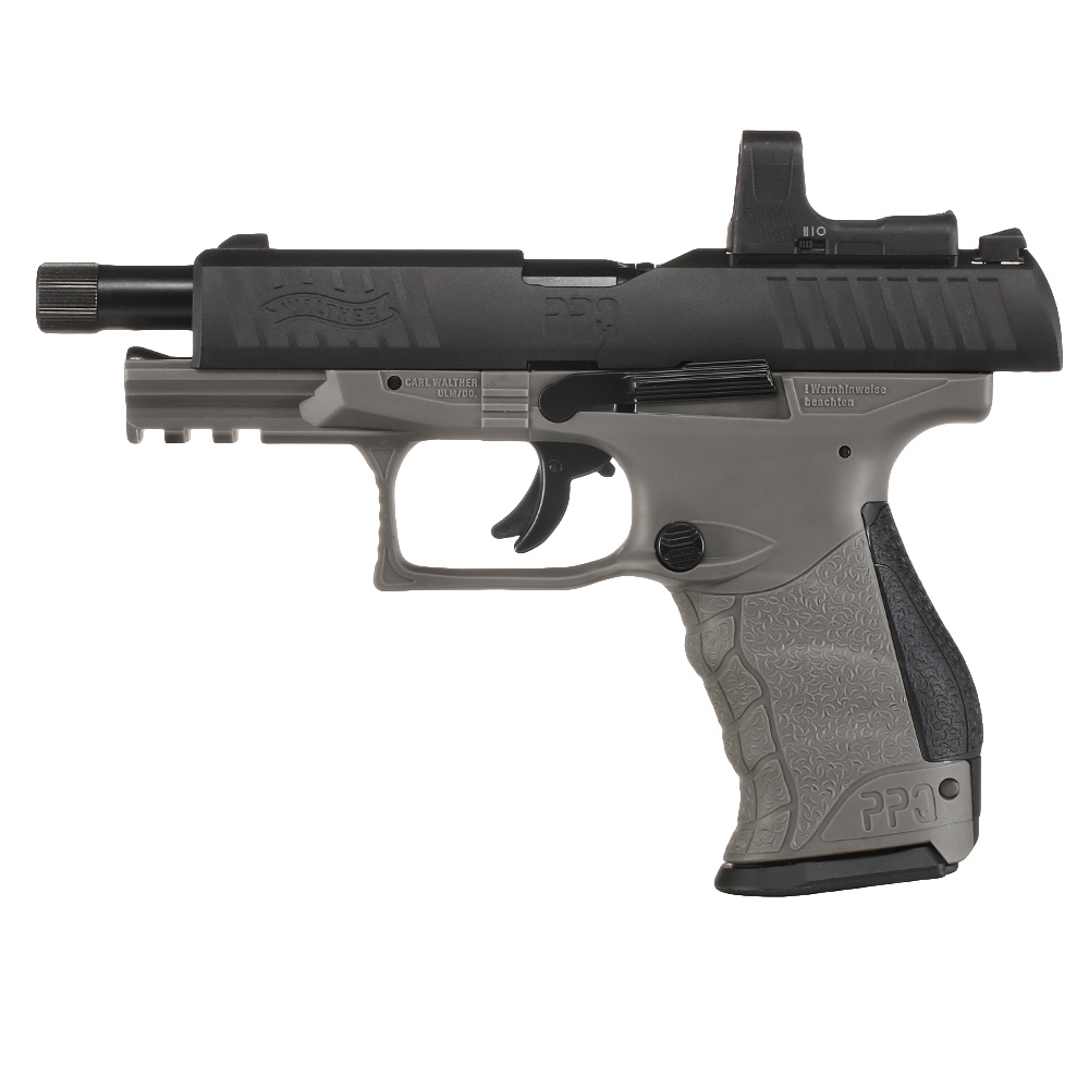 Walther PPQ M2 Q4 TAC Combo CO2 Luftpistole Kal. 4,5mm Diabolo Blowback Metallschlitten schwarz/grau inkl. RedDot Bild 5