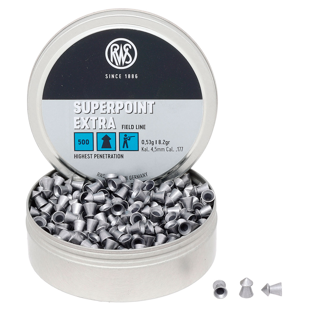 RWS Spitzkopf-Diabolos Superpoint Extra 4,5mm 500 Stck