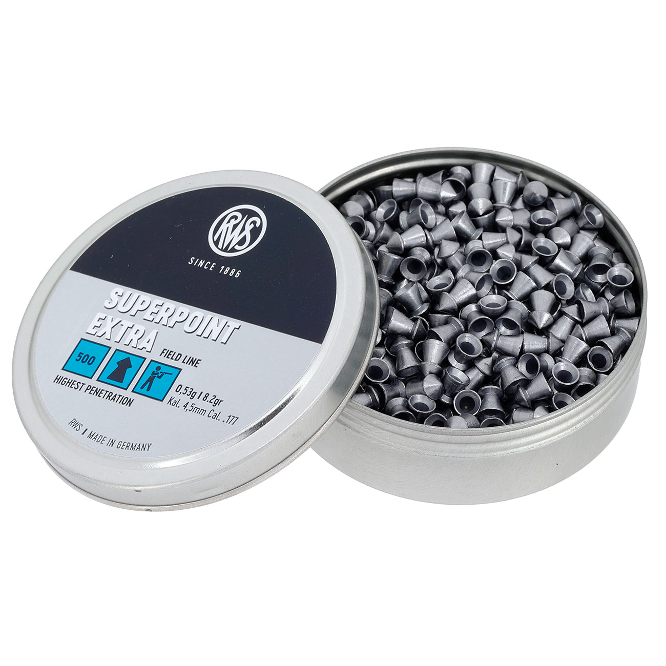 RWS Spitzkopf-Diabolos Superpoint Extra 4,5mm 500 Stck Bild 2