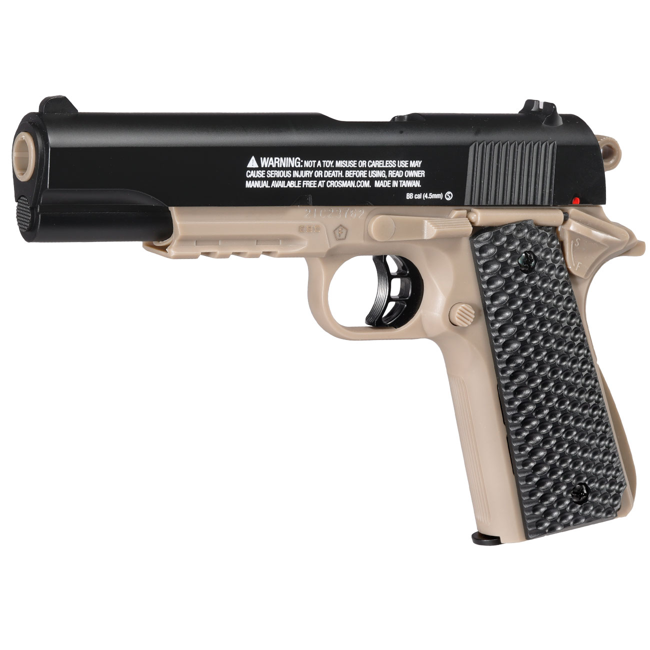 Crosman Classic 1911 Kit Federdruck Luftpistole Kal. 4,5 mm BB dark earth inkl. Zielscheibe und BBs Bild 1
