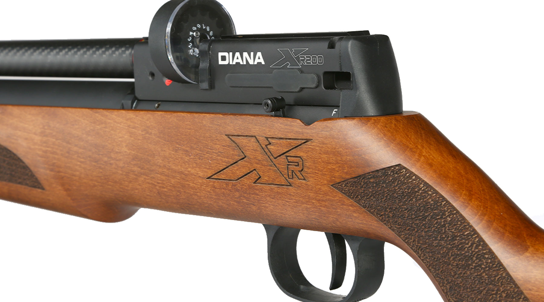 Diana XR200 Premium PCP Pressluftgewehr Kal. 4,5 mm Diabolo Holzschaft mehrschssig inkl. Waffenkoffer Bild 7