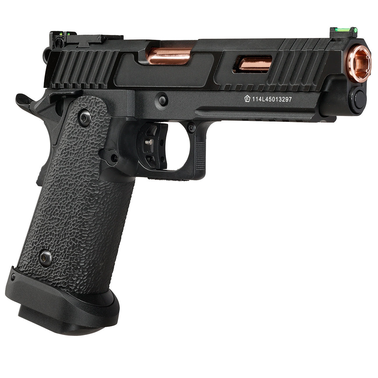 KLI Hi-Capa 5.1 Baba Yaga Beta CO2 Luftpistole Kal. 4,5 mm BB Vollmetall Blowback schwarz Bild 8