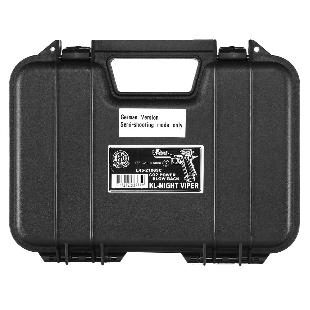 KLI Hi-Capa 4.3 Night Viper CO2 Luftpistole Kal. 4,5 mm BB Blowback Vollmetall schwarz Bild 9