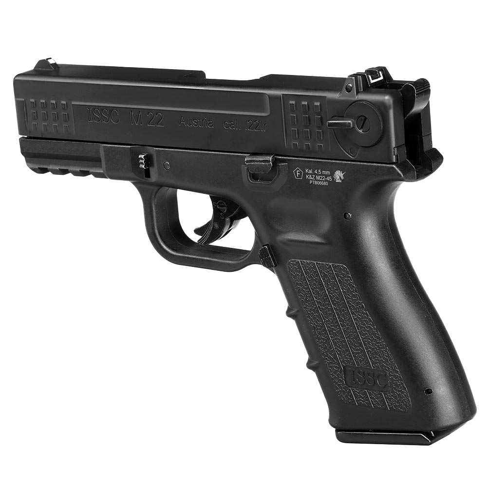 ASG ISSC M22 CO2 Luftpistole Kal. 4,5mm BB Non Blowback Metallschlitten schwarz Bild 2