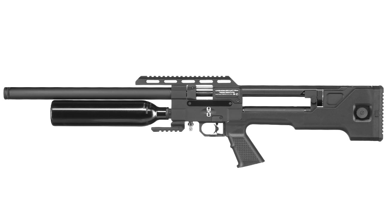 Reximex Throne Gen2 Pressluftgewehr 4,5mm Diabolo 14-Schuss Magazin schwarz inkl. Waffenkoffer