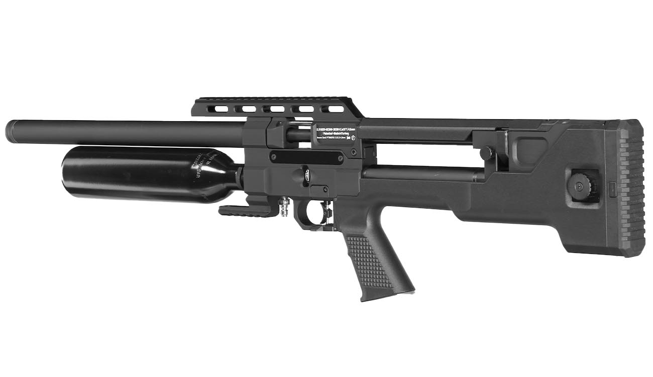 Reximex Throne Gen2 Pressluftgewehr 4,5mm Diabolo 14-Schuss Magazin schwarz inkl. Waffenkoffer Bild 1