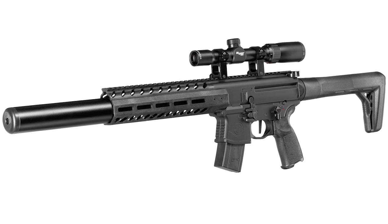 Sig Sauer MCX Gen. 2 CO2 Luftgewehr 4,5mm Diabolo schwarz inkl. Sig Sauer 1-4x24 Zielfernrohr Bild 1