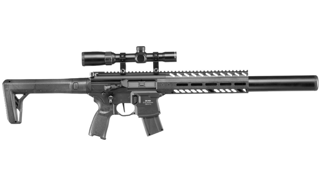 Sig Sauer MCX Gen. 2 CO2 Luftgewehr 4,5mm Diabolo schwarz inkl. Sig Sauer 1-4x24 Zielfernrohr Bild 3