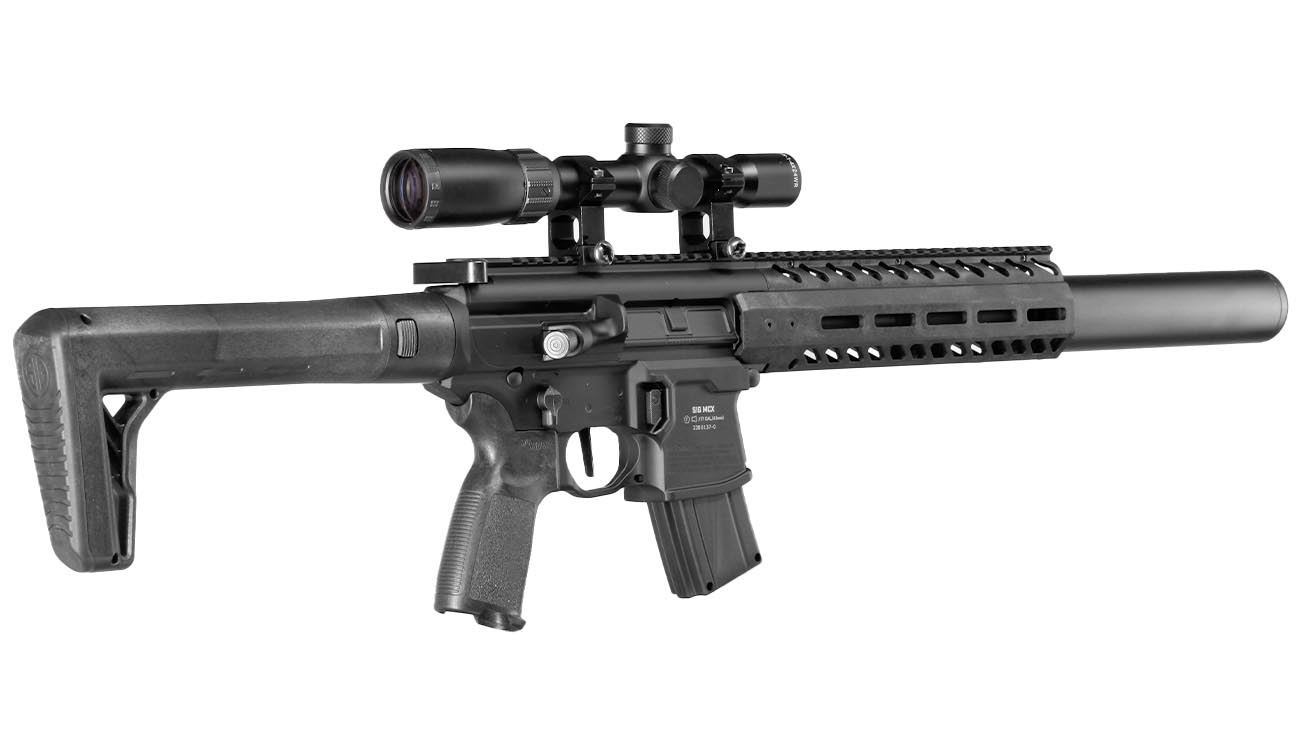 Sig Sauer MCX Gen. 2 CO2 Luftgewehr 4,5mm Diabolo schwarz inkl. Sig Sauer 1-4x24 Zielfernrohr Bild 4