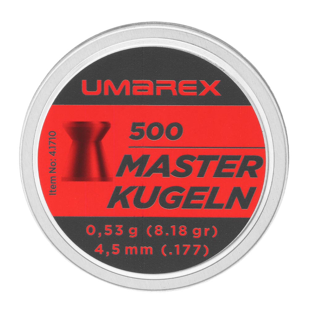 Umarex Masterkugeln Diabolo Flachkopf Kal. 4,5mm 0,53 g 500er Dose Bild 3