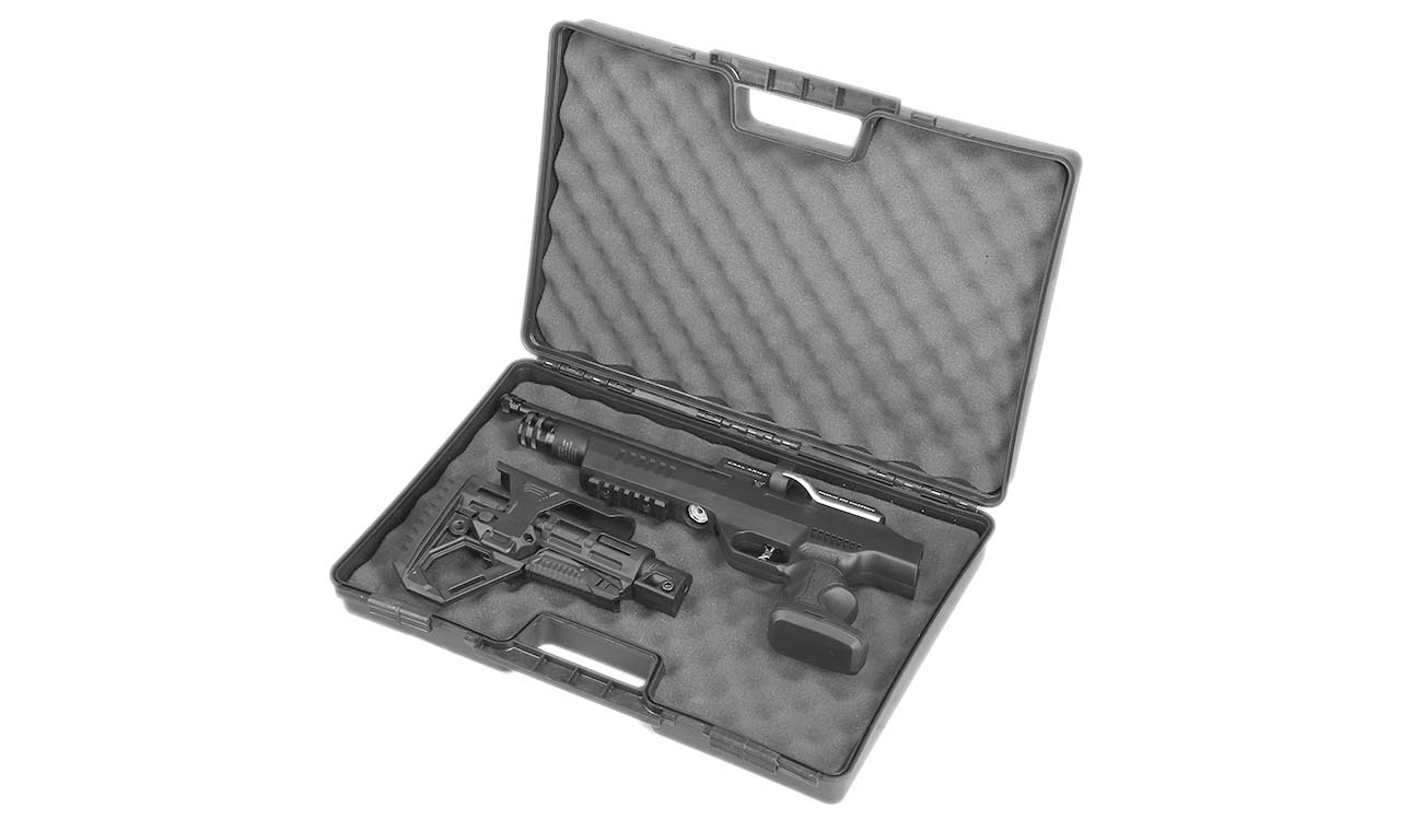 Kral Arms Puncher NP-01 Pressluftpistole Kal. 4,5 mm Diabolo schwarz inkl. Transportkoffer, 2 x Magazine, One-Shot-Tray und Quic Bild 11