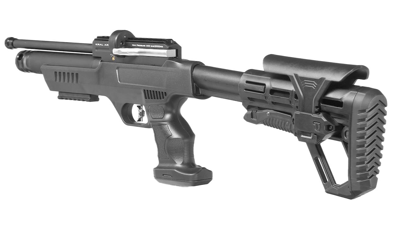 Kral Arms Puncher NP-01 Pressluftpistole Kal. 4,5 mm Diabolo schwarz inkl. Transportkoffer, 2 x Magazine, One-Shot-Tray und Quic Bild 2