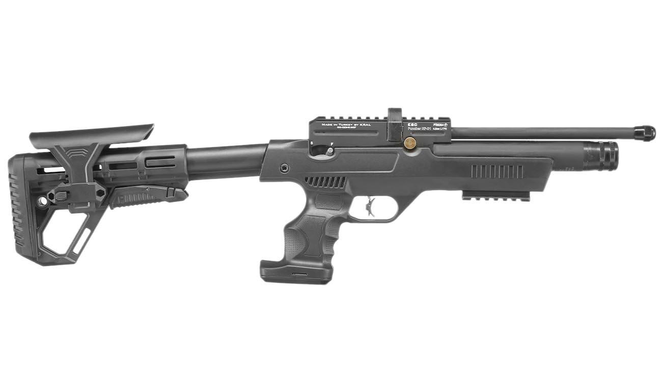 Kral Arms Puncher NP-01 Pressluftpistole Kal. 4,5 mm Diabolo schwarz inkl. Transportkoffer, 2 x Magazine, One-Shot-Tray und Quic Bild 4