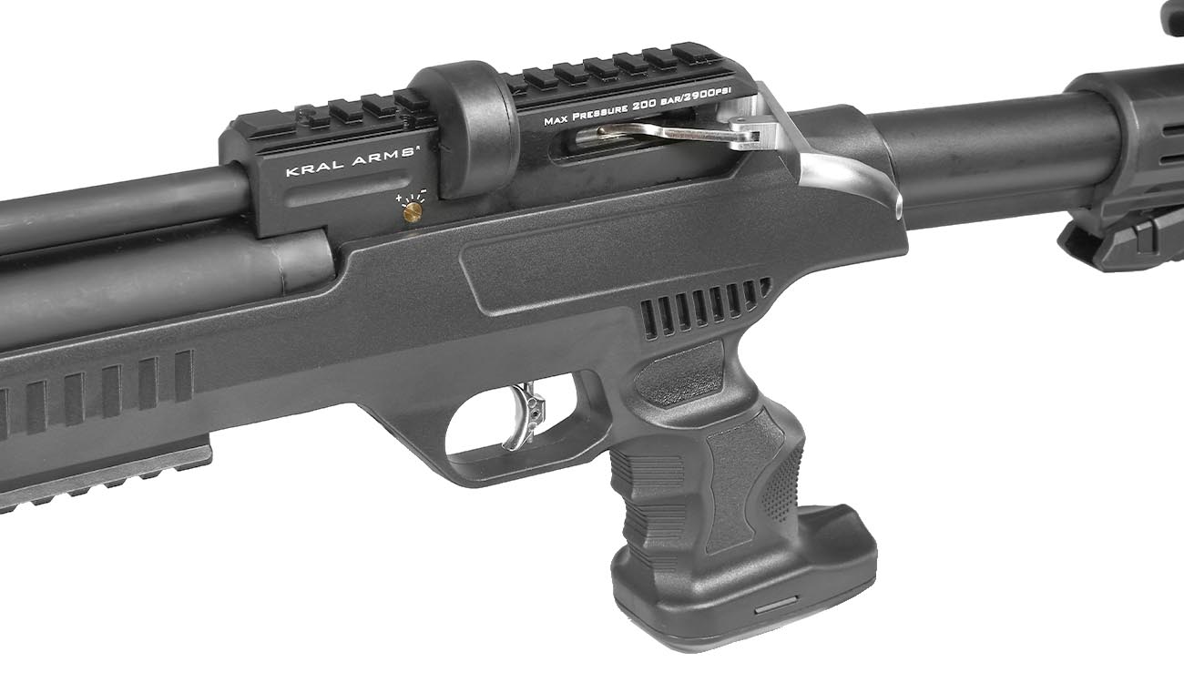 Kral Arms Puncher NP-01 Pressluftpistole Kal. 4,5 mm Diabolo schwarz inkl. Transportkoffer, 2 x Magazine, One-Shot-Tray und Quic Bild 9