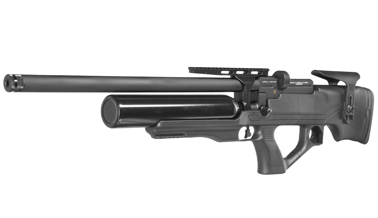 Kral Arms Puncher Knight S Pressluftgewehr Kal. 5,5 mm Diabolo schwarz inkl. Zubehr und Transportkoffer Bild 1