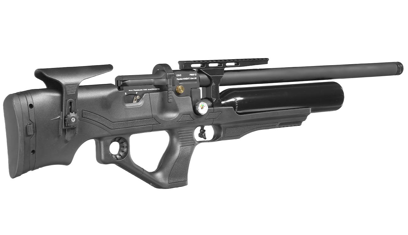 Kral Arms Puncher Knight S Pressluftgewehr Kal. 5,5 mm Diabolo schwarz inkl. Zubehr und Transportkoffer Bild 5