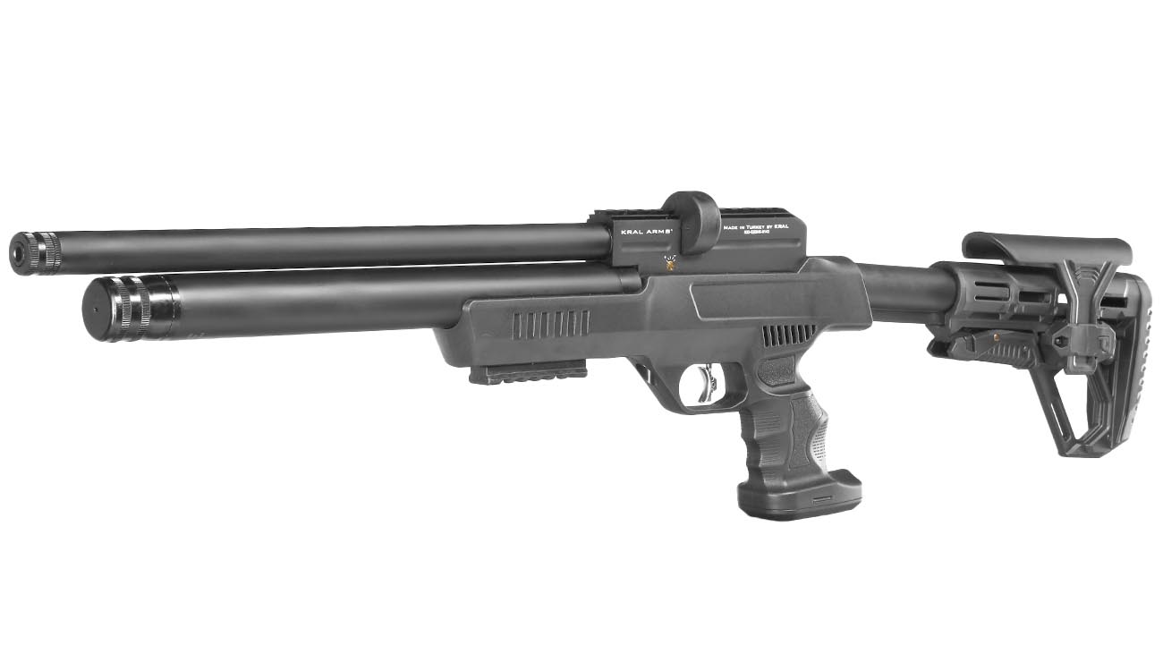 Kral Arms Puncher NP-03 Pressluftgewehr Kal. 5,5 mm Diabolo schwarz inkl. 2 x Magazine, One-Shot-Tray und Quickfill-Adapter Bild 1