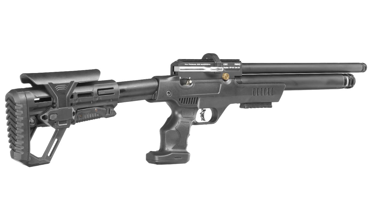 Kral Arms Puncher NP-03 Pressluftgewehr Kal. 5,5 mm Diabolo schwarz inkl. 2 x Magazine, One-Shot-Tray und Quickfill-Adapter Bild 5