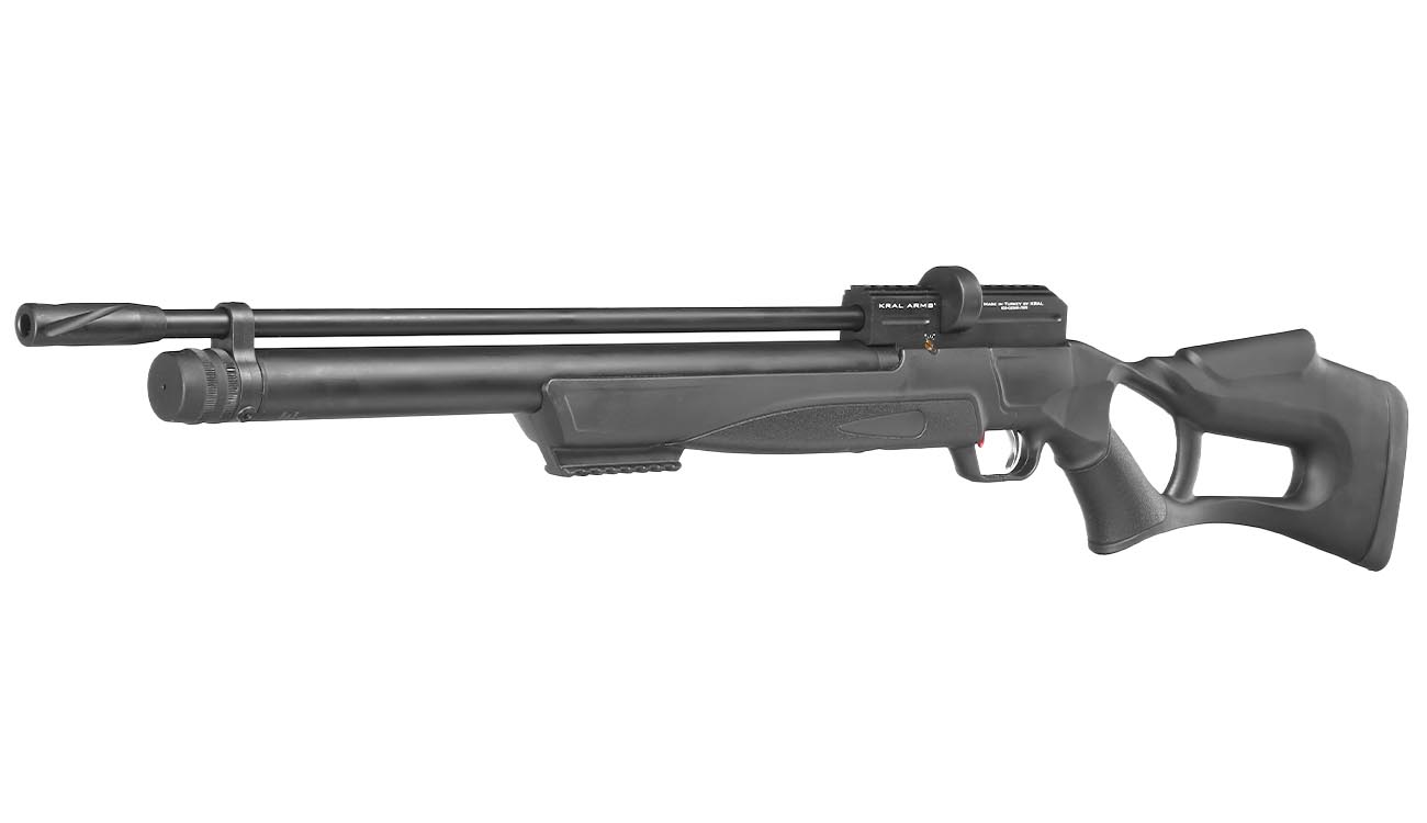 Kral Arms Puncher Nish S Pressluftgewehr Kal. 5,5 mm Diabolo schwarz inkl. 2 x Magazine, One-Shot-Tray und Quickfill-Adapter Bild 1