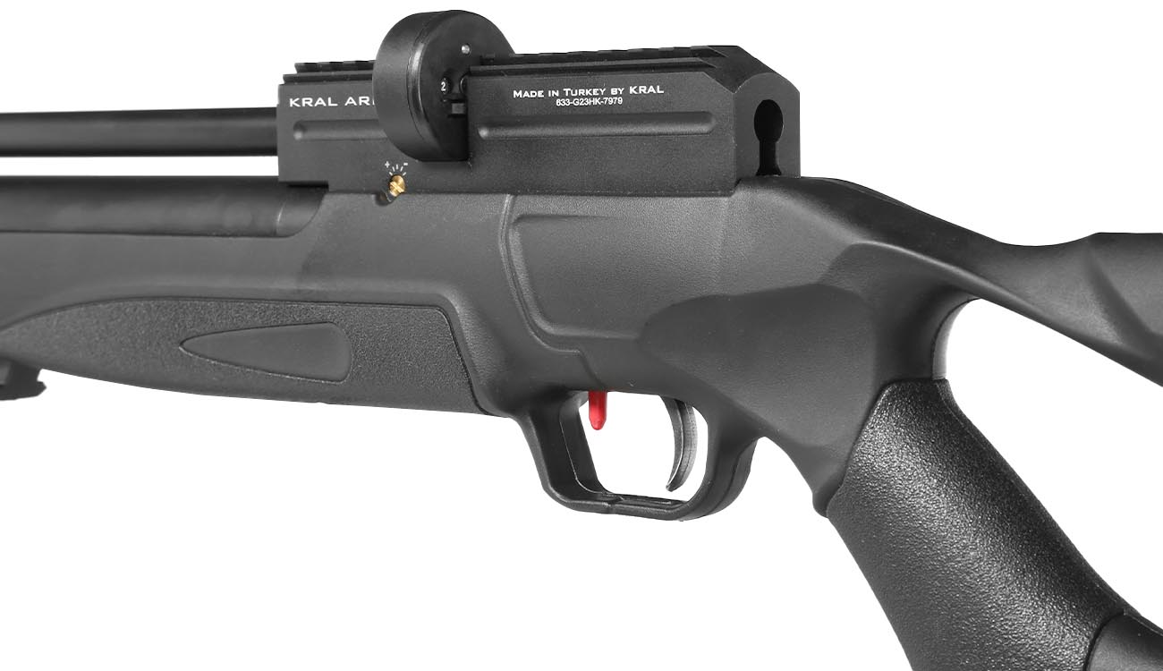 Kral Arms Puncher Nish S Pressluftgewehr Kal. 5,5 mm Diabolo schwarz inkl. 2 x Magazine, One-Shot-Tray und Quickfill-Adapter Bild 9