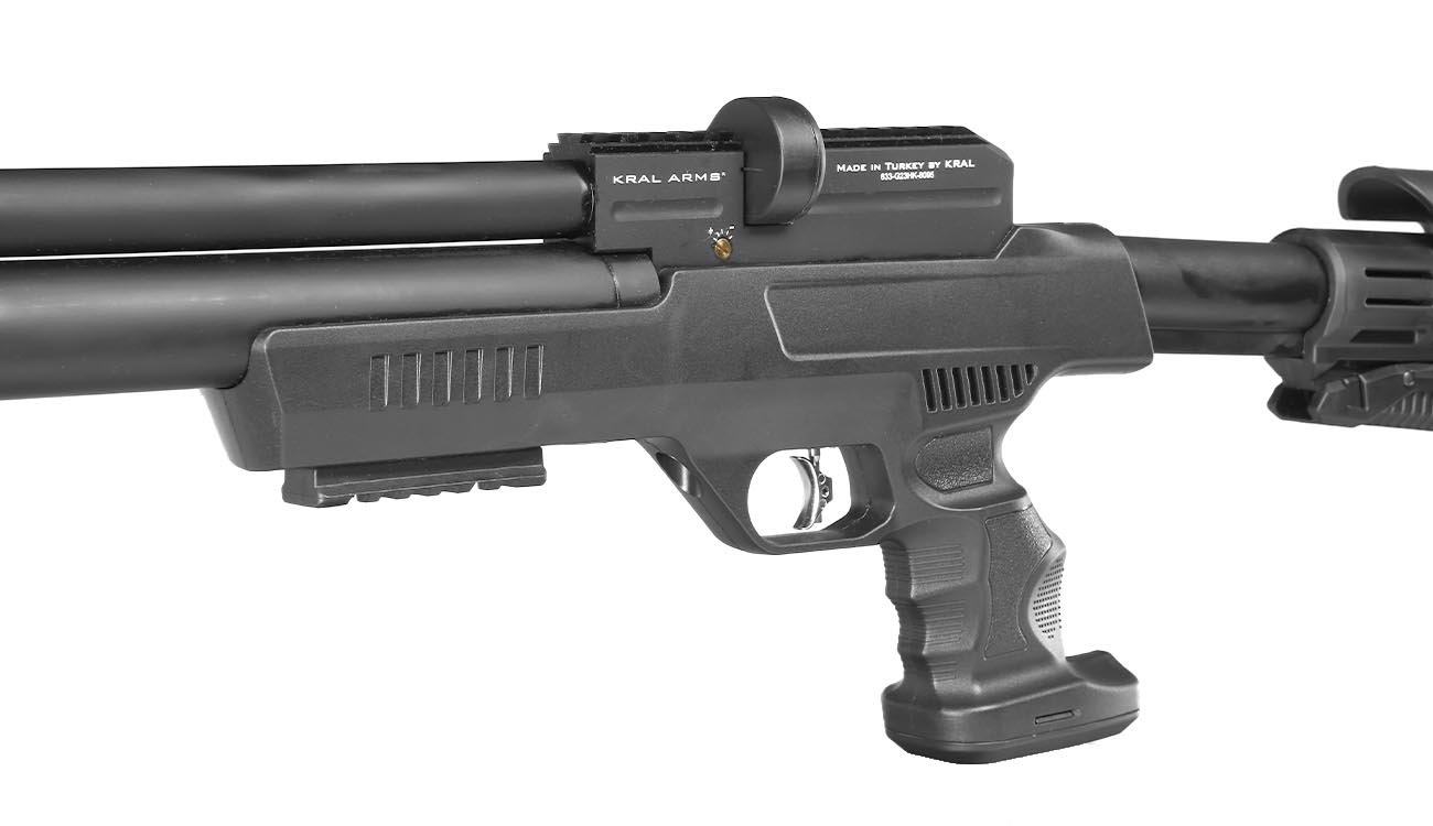 Kral Arms Puncher NP-03 Pressluftgewehr Kal. 4,5 mm Diabolo schwarz inkl. 2 x Magazine, One-Shot-Tray und Quickfill-Adapter Bild 9