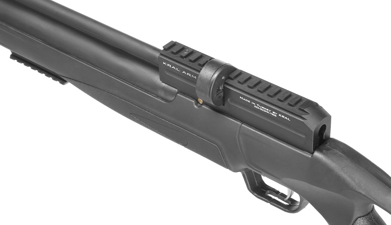 Kral Arms Puncher Nish S Pressluftgewehr Kal. 4,5 mm Diabolo schwarz inkl. 2 x Magazine, One-Shot-Tray und Quickfill-Adapter Bild 3