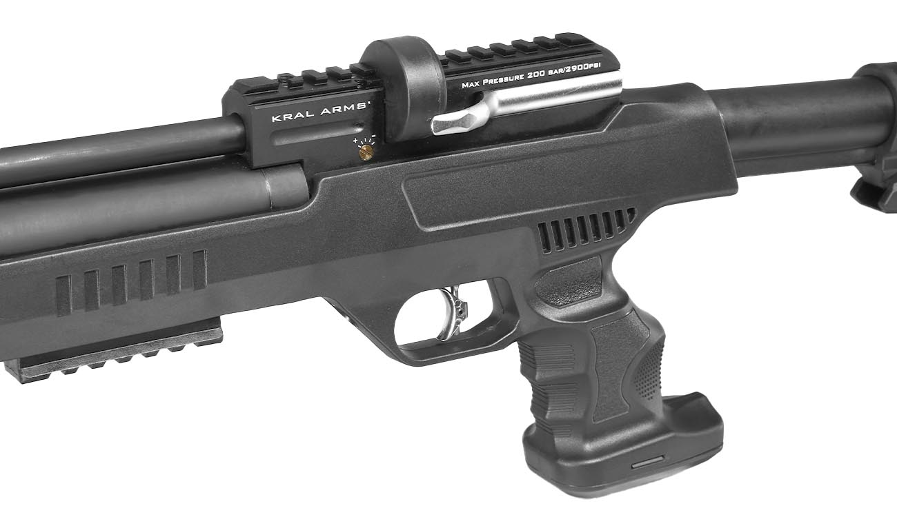 Kral Arms Puncher NP-01 Pressluftpistole Kal. 5,5 mm Diabolo schwarz inkl. Transportkoffer, 2 x Magazine, One-Shot-Tray und Quic Bild 9